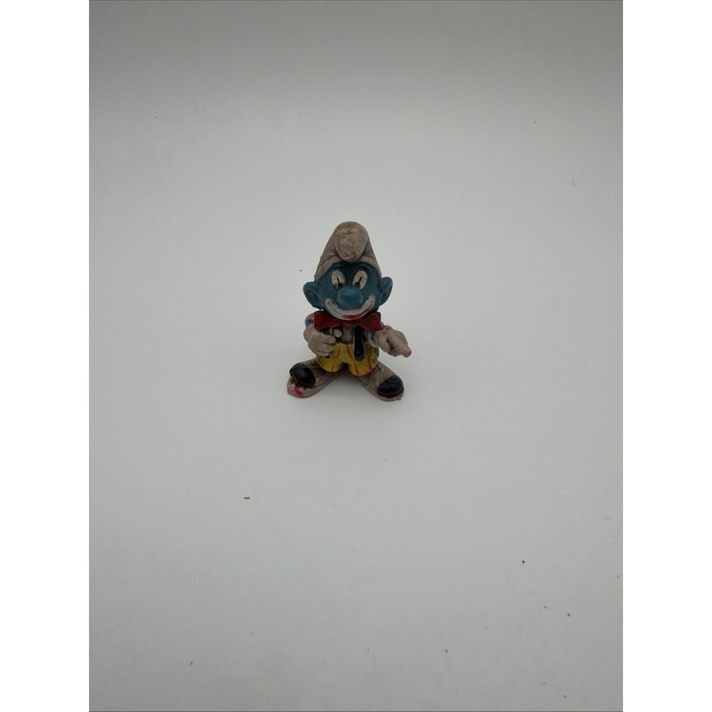 The Smurfs Clown Smurf Circus Performer 20033 Rare Vintage Display Figurine
